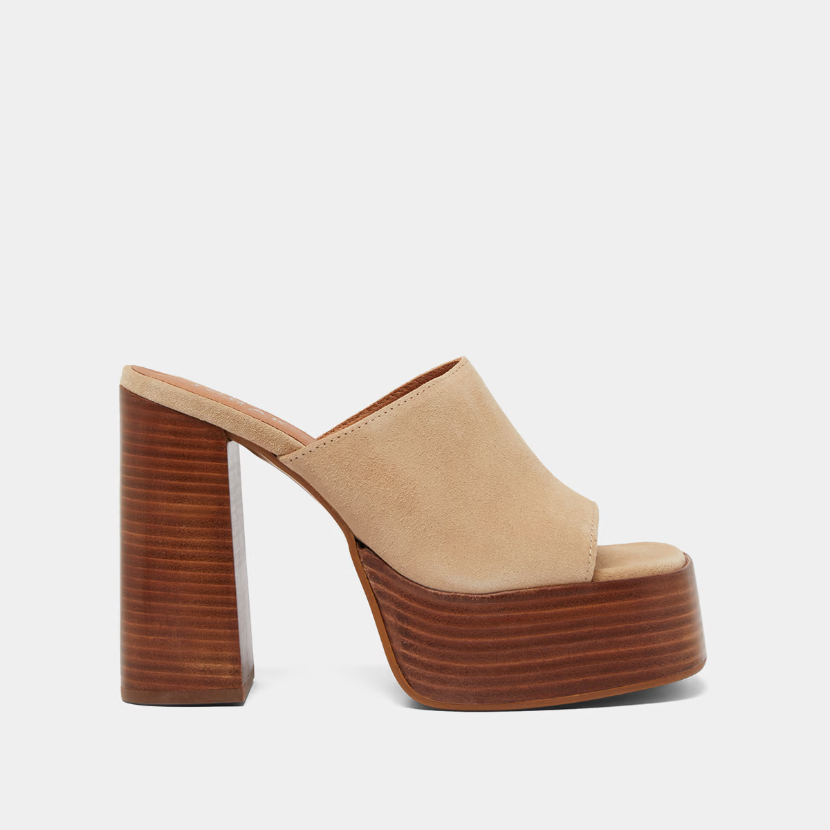 Mules à talons et bouts ouverts
