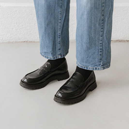 Mocassins à semelles crantées